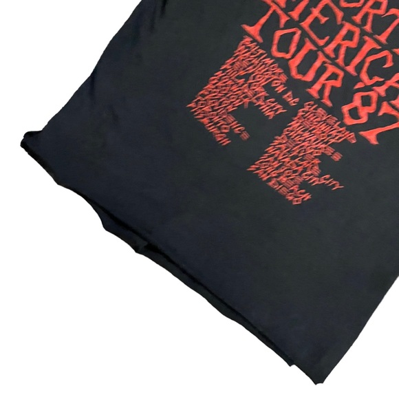 1987 The Exploited North American Tour Vintage Shirt Small - Picture 6 of 7